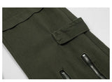 hip hip pants men bottom zipper cargo pants streetwear side pockets harajuku joggers unisex baggy loose straight cotton trousers unique joggers style 3238