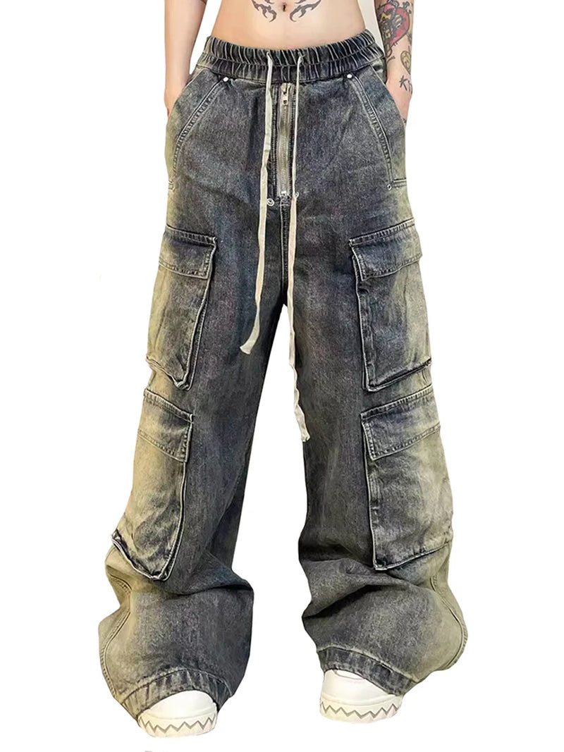 baggy jeans side pocket loose denim pants men luxury designer fashion harajuku streetwear baggy jeans trousers unique jeans style 2275