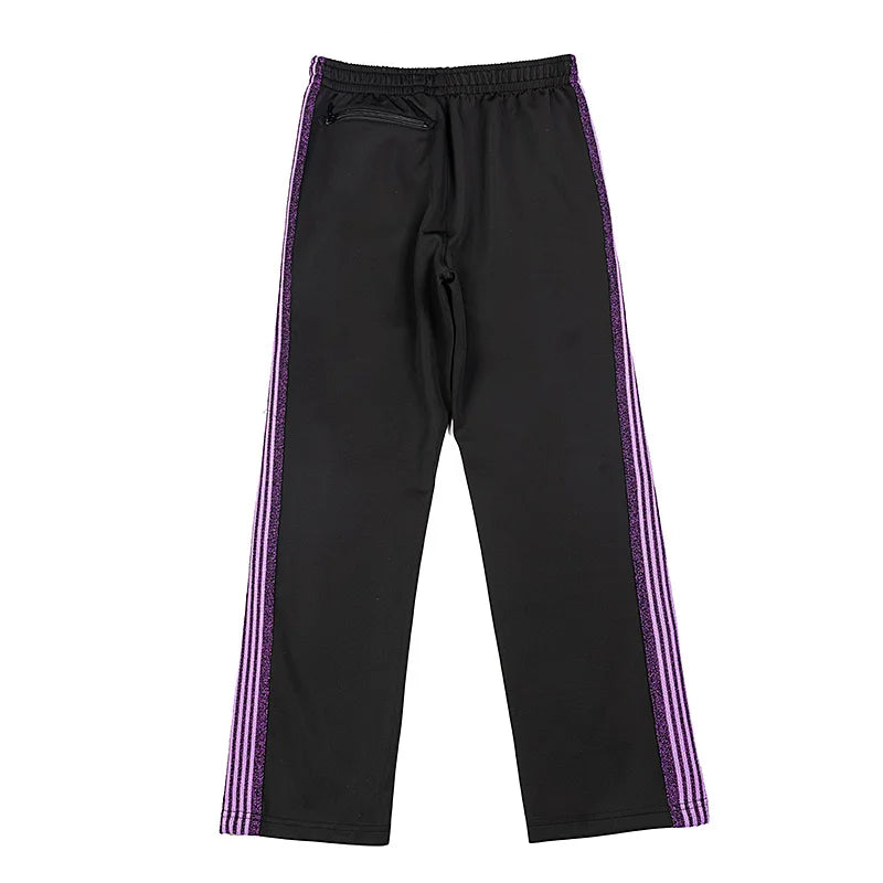 chaopai pattern embroidery loose casual pants side edge weaving straight leg pants men woman comfortable trousers unique default style 4859