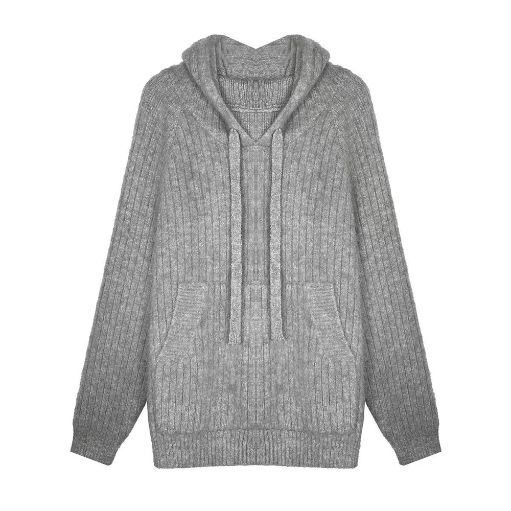 oversized knit pullover, fall/winter fashion, soft knit pullover with flame design, y2k fashion statement