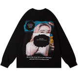 "Smile More" Unisex Men Women Streetwear Graphic Sweatshirt Daulet Apparel