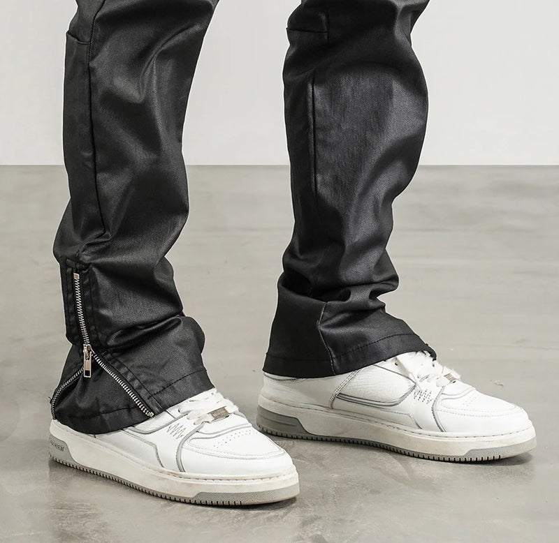 mens pants new casual hip hop punk trousers bottom zippers pants streetwear harajuku fashion bike high street pant joggers unique joggers style 4138