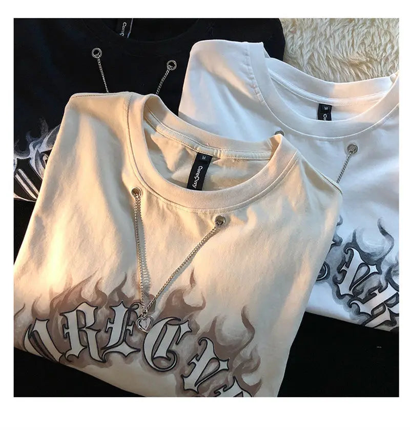 Vaporwave Streetwear – Dark Gothic Letter Creative Graphic T Shirts Men Women – Modern Streetwear for Everyone