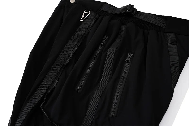 undermycar functional strap high street pure cotton pants unique default style 2918
