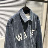 Fleece windbreaker zip-up streetwear parka graffiti