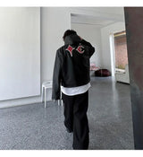 new 2024 men metal thug club pu leathers zippers bomber coats jackets down shirts cotton warm winter size 1 2 3 745 nan stree - variant style 12c825 for streetwear fashion