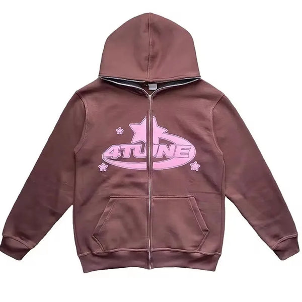 Y2K Autumn Winter Female Hoodie Letter Long Sleeve Sweatshirts Gothic