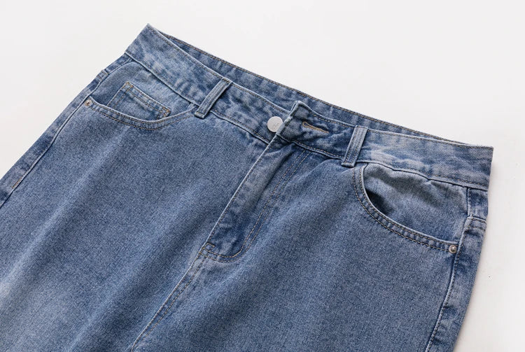 fashion loose streetwear denim basic pants unisex casual zipper jean pant hip hop trousers joggers men straight jeans traf homme unique joggers style 2412
