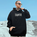 Autumn Jesus Oil Painting Graphic Print Hoodies Men Oversized Fleece Hoodie