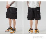 summer new american retro cargo shorts for men casual multi pocket baggy y2k shorts streetwear hip hop embroidery short cargo unique cargo style 310