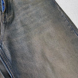 Yellow clay batik coated jeans