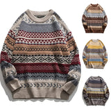 varsity knit sweater with retro streetwear styling for fall and winter outfits, ideal for men’s fashion and seasonal streetwe
