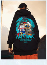 Funny Vacation Bear Graphic Printed Hoodies For Men Streetwear Hip Hop