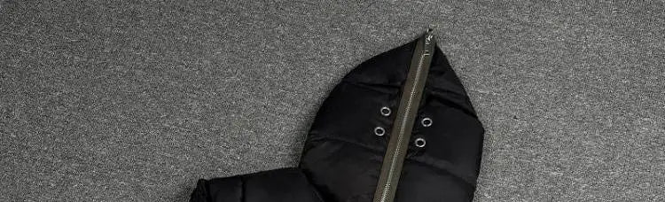 Winter Men's Down Jacket Coat Dark Style Shark Head Masked Zipper Goose Down Warm Regular Down Jacket Coat For Men And Women