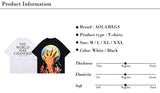 Harajuku Oversized Shirt – Aolamegs Men Horror Hand Earth Printed T Shirt Summer Gothic – Modern Streetwear for Everyone