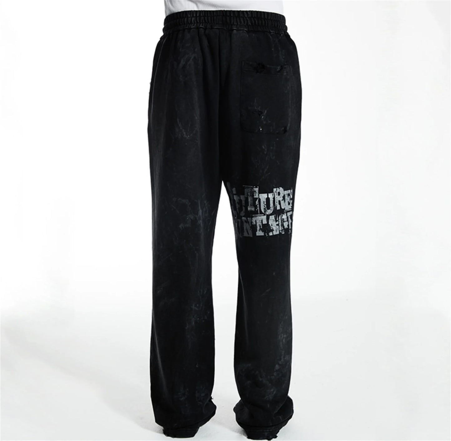new arrival ssaint louis dirty old graffiti printed drawstring sanitary pants casual sport pants urban fashion pants