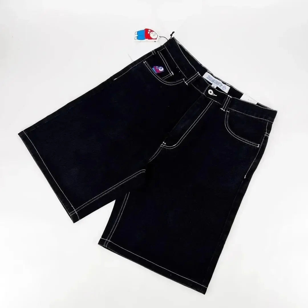 hip hop polar big boy women shorts american street y2k embroidery cartoon streetwear casual pants skate short women clothing casual urban shorts
