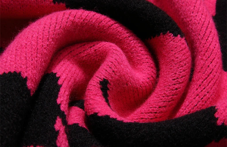 fashion knitted sweater unisex harajuku anime pattern sweaters casual pink color pullover streetwear sweaters jumpers knitwear trendy hip hop style outerwear, aesthetic street look hoodie, oversized graphic print design