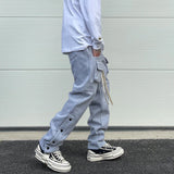 mens high street loose fit elastic waist pants winter warm fleece pants bottons hip hop drawstring sportwear sweatpants joggers relaxed fit joggers