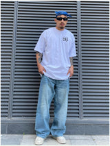 fashion loose streetwear denim jeans pants unisex casual side pocket wide legs jean trousers hip hop joggers mens baggy jeans unique joggers style 1771