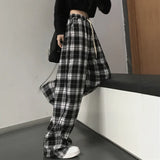 xpqbb vintage streetwear dark gray jeans women y2k high waist ripped denim trousers female 2022 new design loose wide leg pants unique jeans style 2791