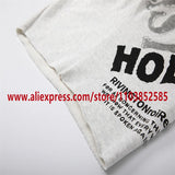 2024 American Heavyweight Vintage Men's Shorts With Letter Print Drawstring Loose Casual High Street High Quality