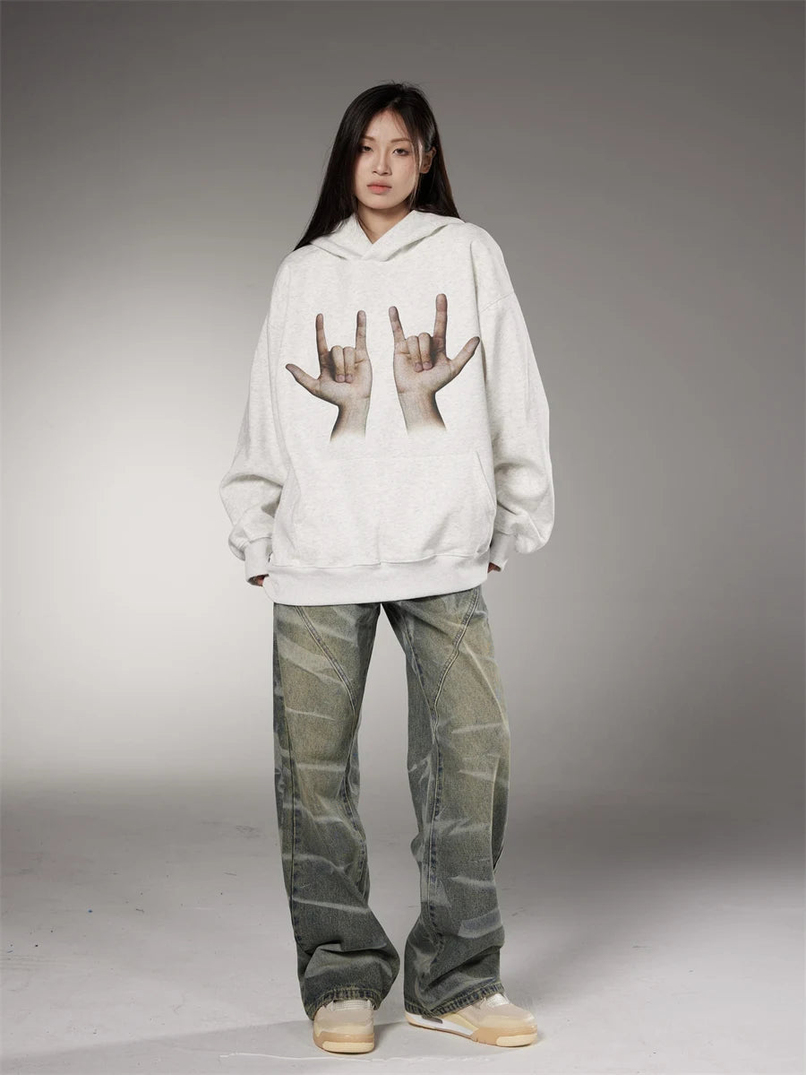 gothic crying character featuring mens hip hop sweatshirt hoodie hand printed harajuku skateboard streetwear hooded pullover unisex casual autumn winter hoodies