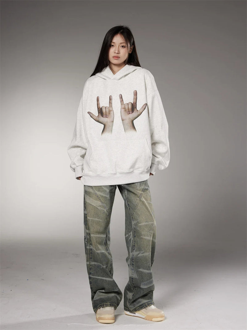 gothic crying character featuring mens hip hop sweatshirt hoodie hand printed harajuku skateboard streetwear hooded pullover unisex casual autumn winter hoodies