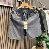 Korean fashion Cargo Shorts Men's Summer Fashion Brand Loose Japan fashion Casual Straight Wide-Leg American Sports Shorts