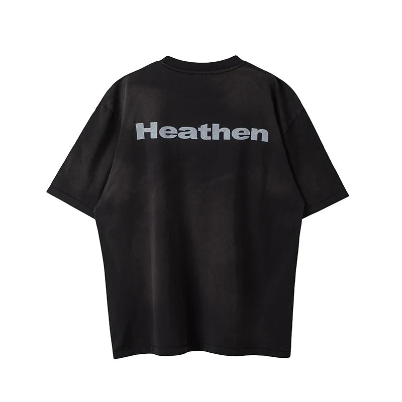 Harajuku Oversized Shirt – Saint Short Sleeve Top Tees Men Woman Best Quality Space Exp – Urban Streetwear for Men & Women