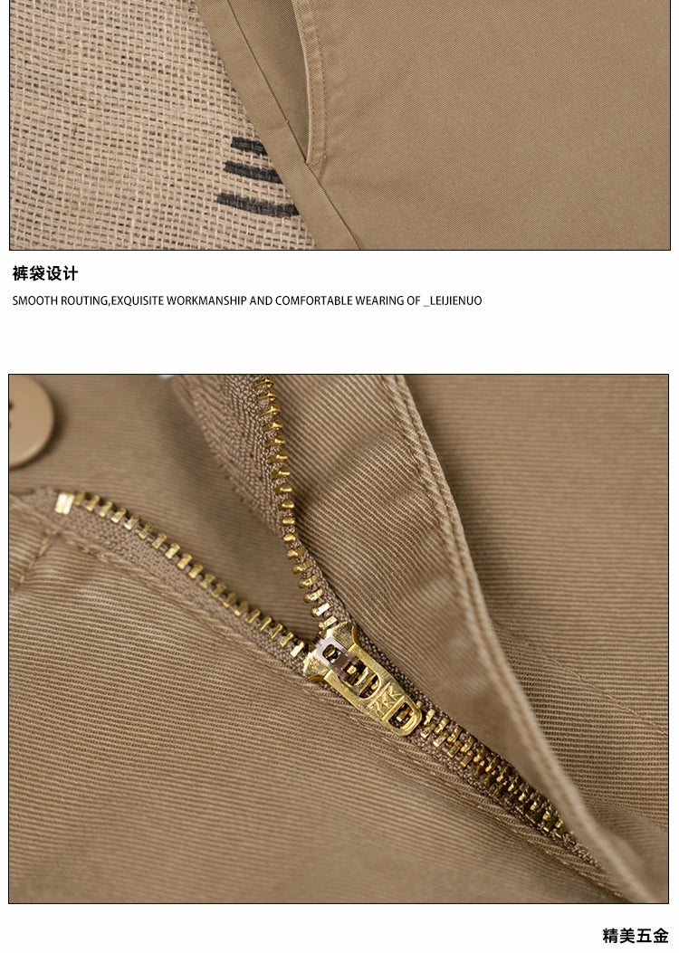 men american retro handsome loose casual business pure cotton pants japanese amikaji fashion straight cargo pant trouser unique cargo style 2516
