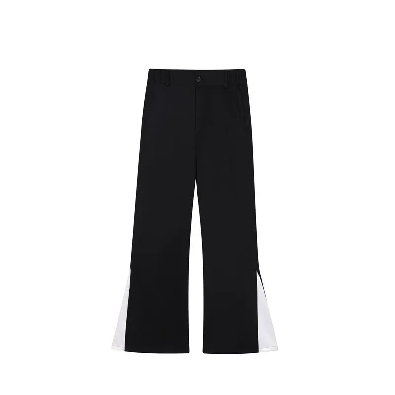 flare pants men vintage fashion casual bell bottom trousers male streetwear net celebrity long pants stage costume unique default style 2792