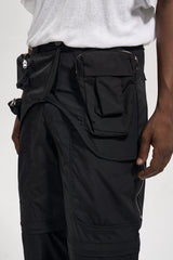fashion detachable pants streetwear mens new casual hip hop streetwear cargo pocket tactical trousers straight joggers men pants streetwear sweatpants