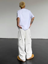 mens hip hop pants retro cargo pant streetwear side big pockets zipper harajuku joggers new casual loose straight baggy trousers streetwear sweatpants