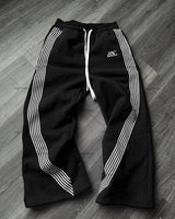 american retro classic striped sweatpants hip hop high street oversized wide leg pants men fashion trend versatile streetwear unique joggers style 2650