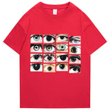 Y2K Graphic Tee – 2022 Men Hip Hop Streetwear T Shirt Eyes Printed Harajuku – Edgy Streetwear for All Genders