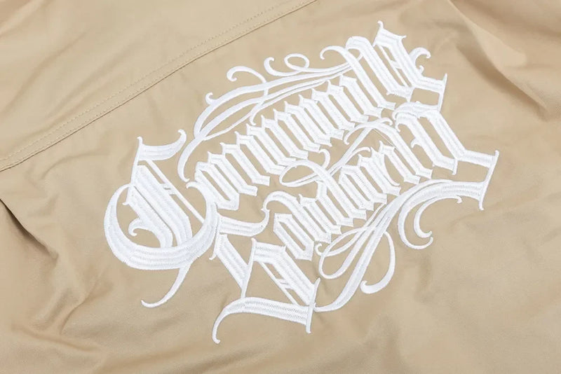Neck Letter Embroidery Vintage Black Shirts for Men and Women Lapel Streetwear Baggy Camisas Y2k Ropa Hombre Casual Clothing