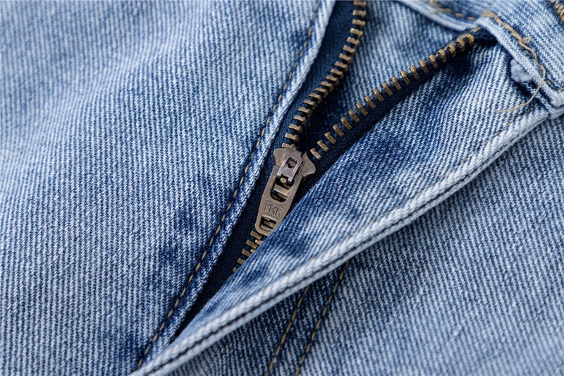 2024 Streetwear Blue Jeans Letter Printing Vintage Retro Denim Trousers Harajuku Jogger Denim Jeans Hipster