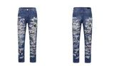 retro washed 3d printed fake distressed jeans hip hop denim pants streetwear jean pants mens harajuku cotton trousers joggers unique joggers style 3886