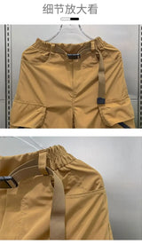 mens shorts loose large size multi pocket overalls summer cotton comfortable cargo pants outdoor casual sports beach pants unique cargo style 1575