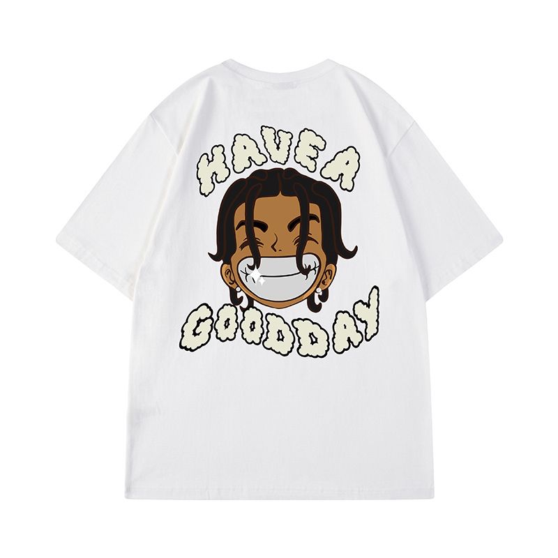 Vaporwave Crying angel – American Street Hip Hop Fashion Print Summer Men And Women L