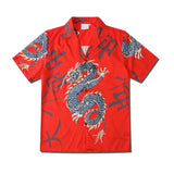 Dark Icon Dragon Chinese Letters Polo Shirt Men Women Summer Hawaiian Shirts Man Streetwear Clothing