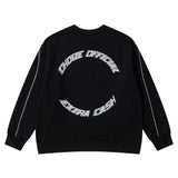 Glitchcore Graphic tee – 3M Reflective Letter Print Long Sleeve Cotton Tshirts Unisex