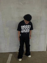 Skatecore Streetwear Tee – Tag Font Graphic with Flame Accent