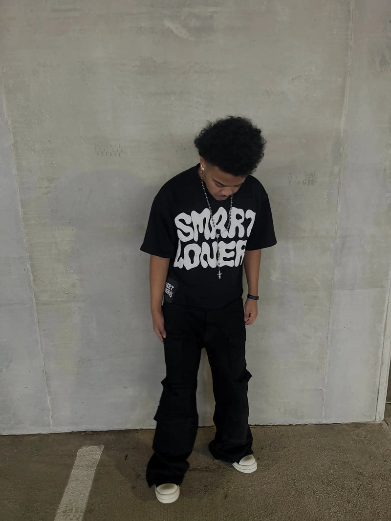 Skatecore Streetwear Tee – Tag Font Graphic with Flame Accent