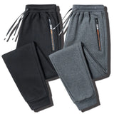 2025 autumn mens sport pants casual knitted trousers with zipper pockets solid color jogger pants male pantalon chandal hombre streetwear sweatpants