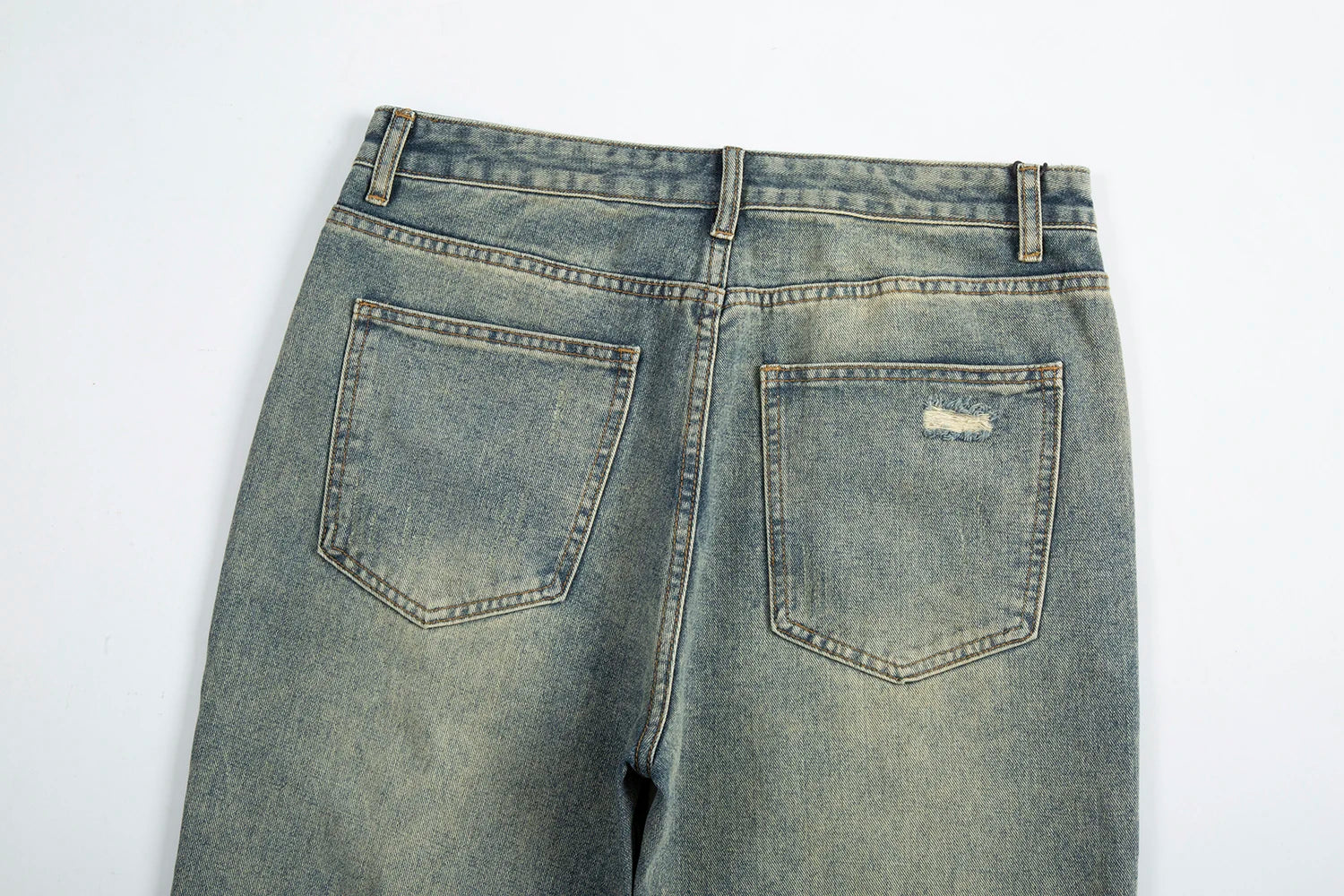 y2k streetwear side zipper buckle baggy pencil jeansfor menwshed hole ripped distressed pantalones hombre loose denim trousers unique jeans style 547