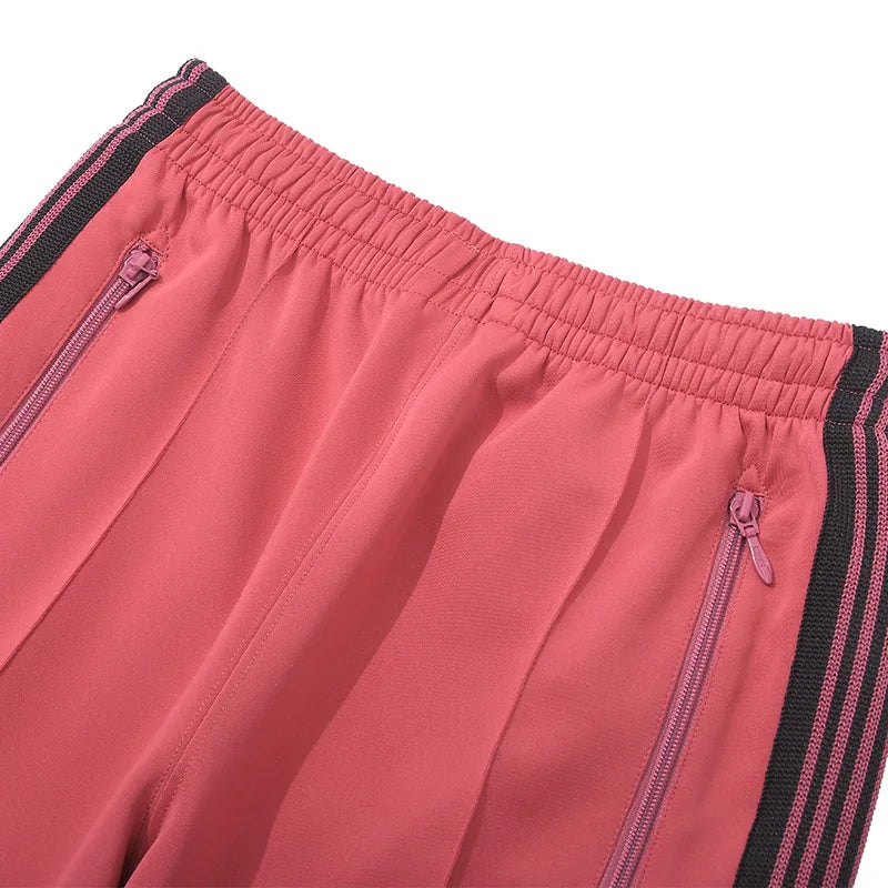 sea blue casual pants men woman loose comfortable side edge weaving stripe embroidery drawstring joggers sweatpants unique joggers style 5259