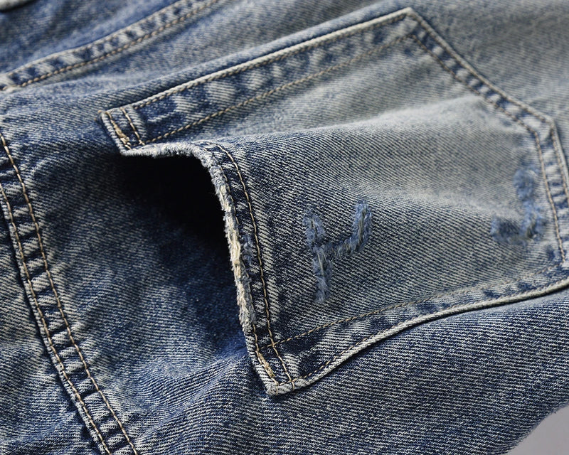 distressed frayed hole washed baggy jeans pants unisex pantalones hombre streetwear y2k straight casual denim trousers oversized unique jeans style 5892