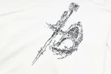 Trapwear Streetwear – 24Ss Thug Club High Street Dragon Print Cotton Casual Oversi – Streetwear Fashion for Men & Women